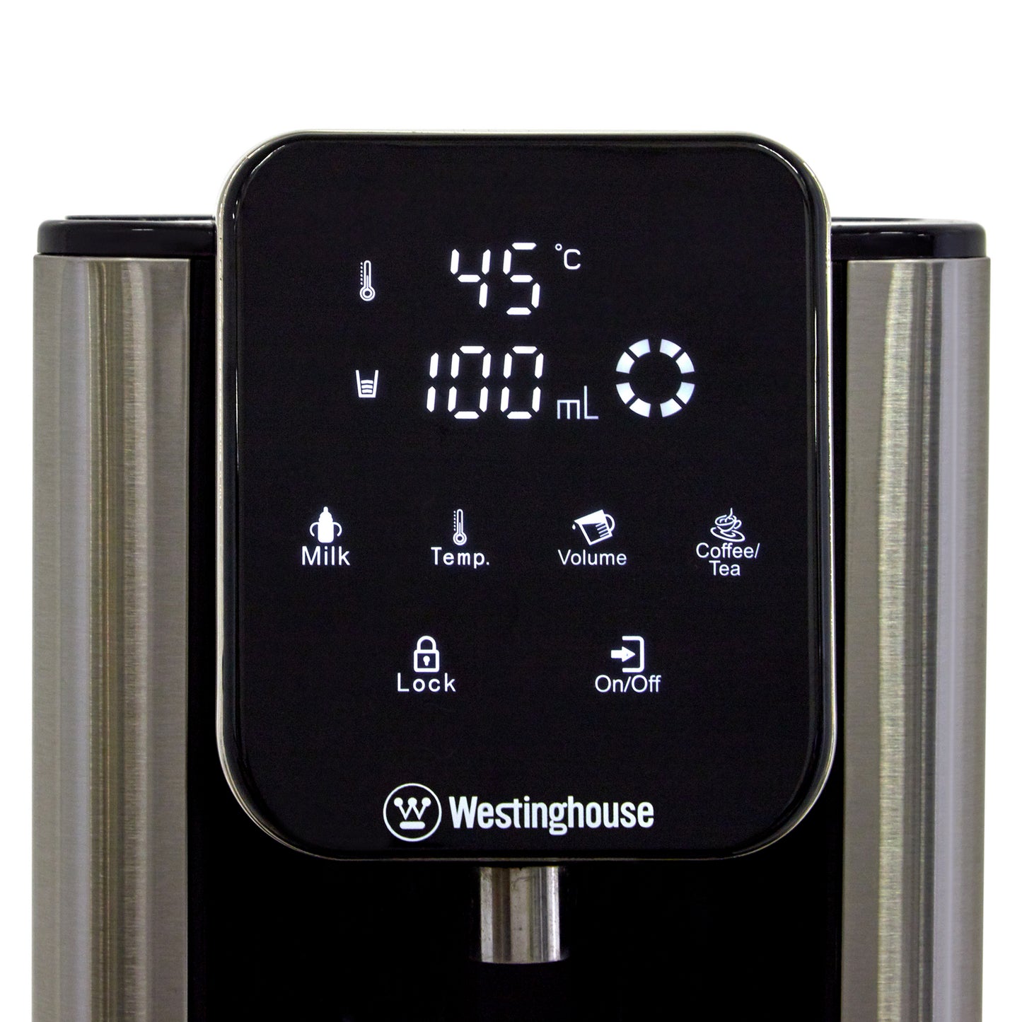 Westinghouse Instant Hot Water Dispenser 2.7L Removable Jug Stainless Steel
