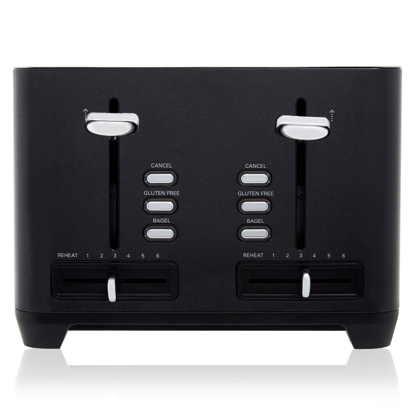 Westinghouse Four Slice Black Stainless Steel Toaster-#product_category#- Distributed by: under license