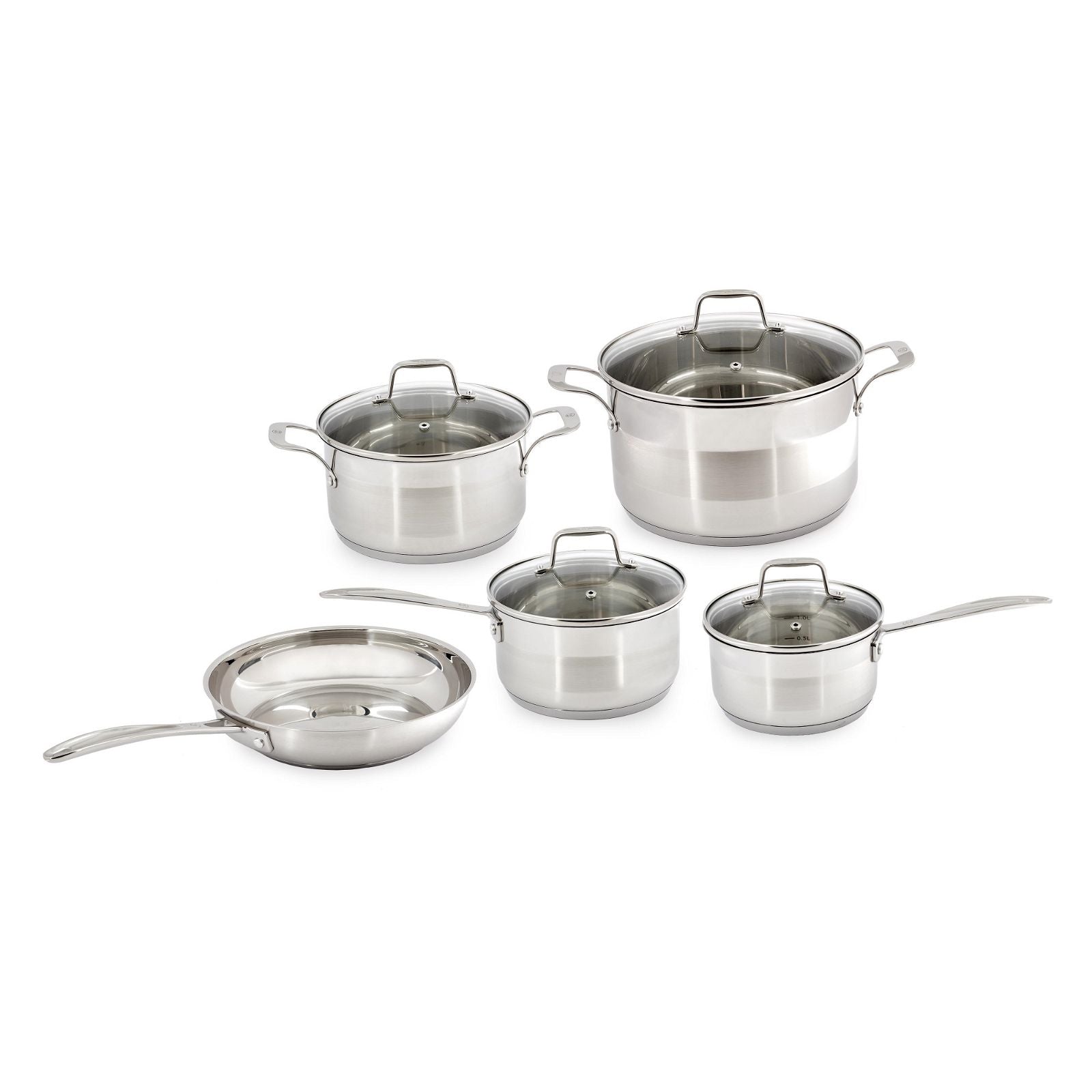Westinghouse Pot and Pan Set 5 Piece Stainless Steel Impact Bonded -  -