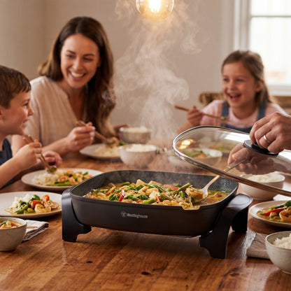Westinghouse Extra Large Rectangle Frypan 2400W with Cast in Element