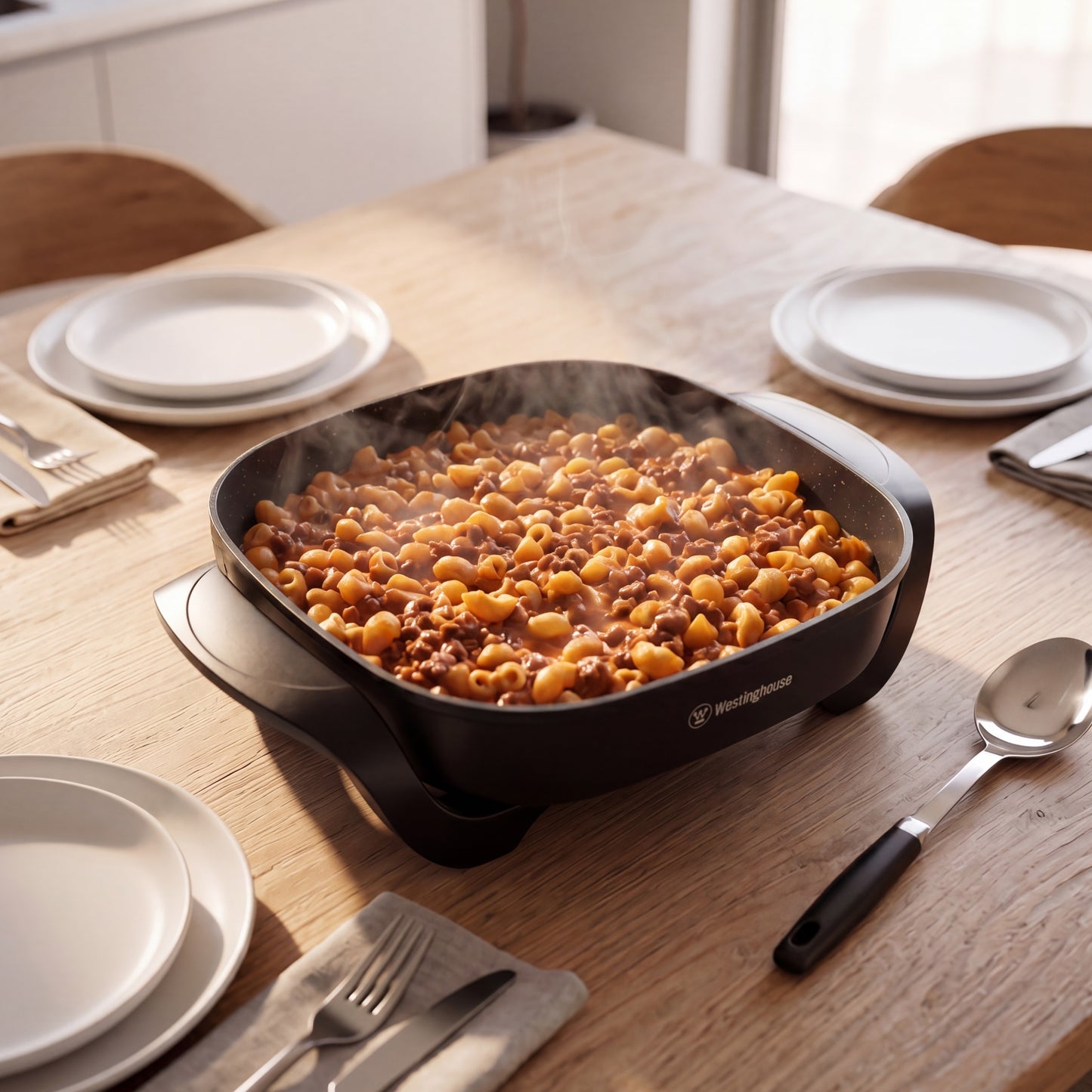 Westinghouse Square Frypan 2000W with Cast in Element