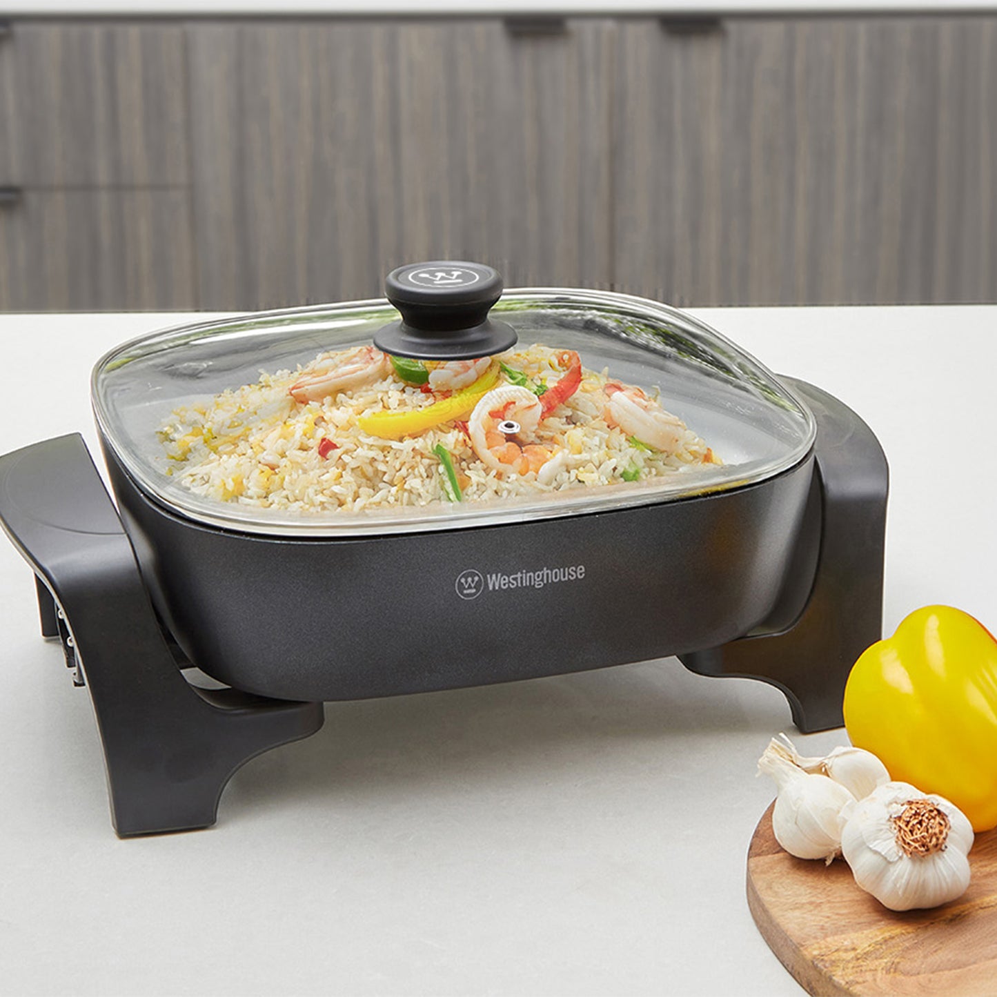 Westinghouse Square Frypan 2000W with Cast in Element