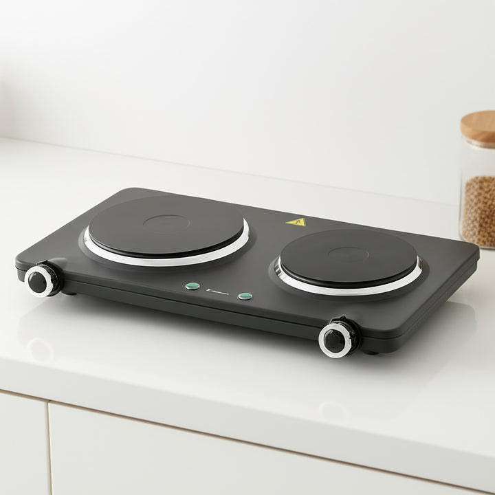 Westinghouse Dual Electric Hot Plate Easy Operation Cast Iron Plate