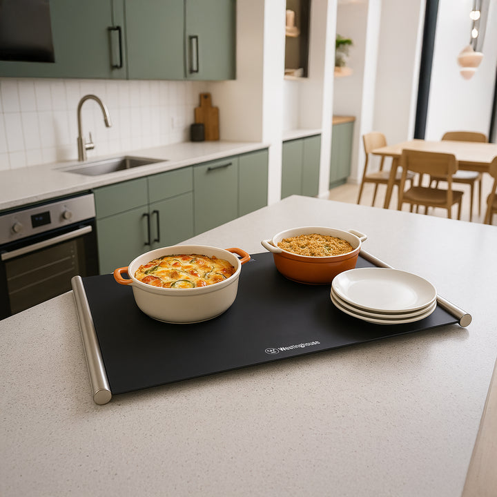 Westinghouse Portable Silicone Food Warmer, Heat Mat 400W Black