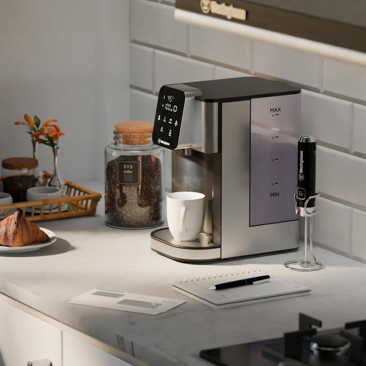 Westinghouse Instant Hot Water Dispenser 4L Removable Jug Stainless Steel