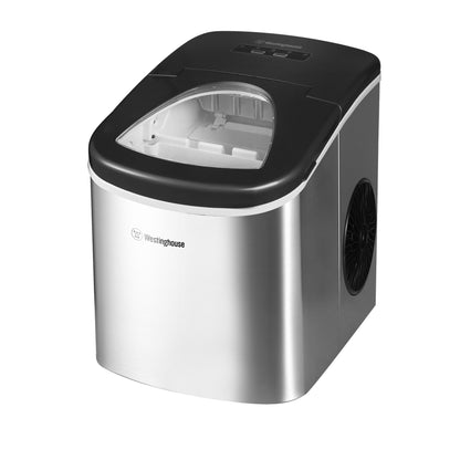 Westinghouse Ice Maker –  12kg, 1.3L, Portable Stainless Steel Countertop Machine