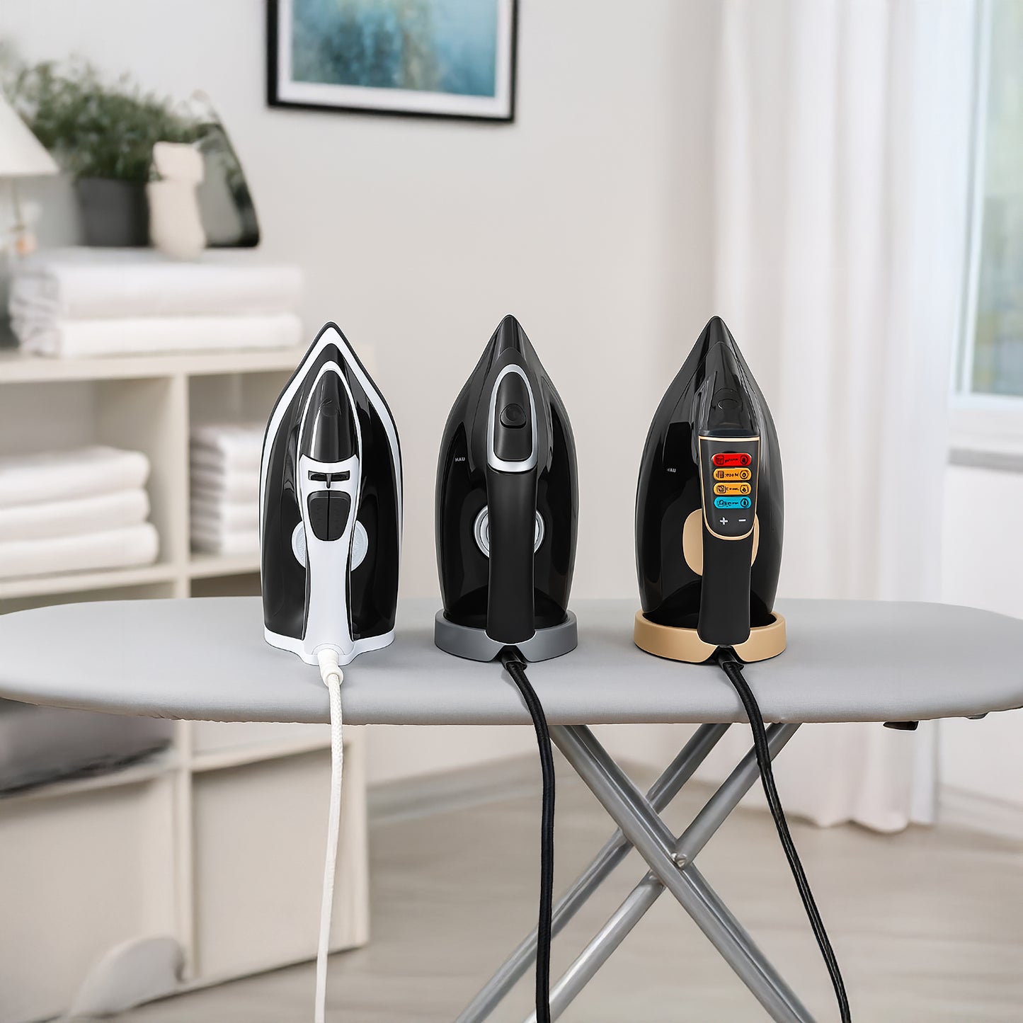 Westinghouse Premium Steam Iron 2200W 300ml Black & Gold