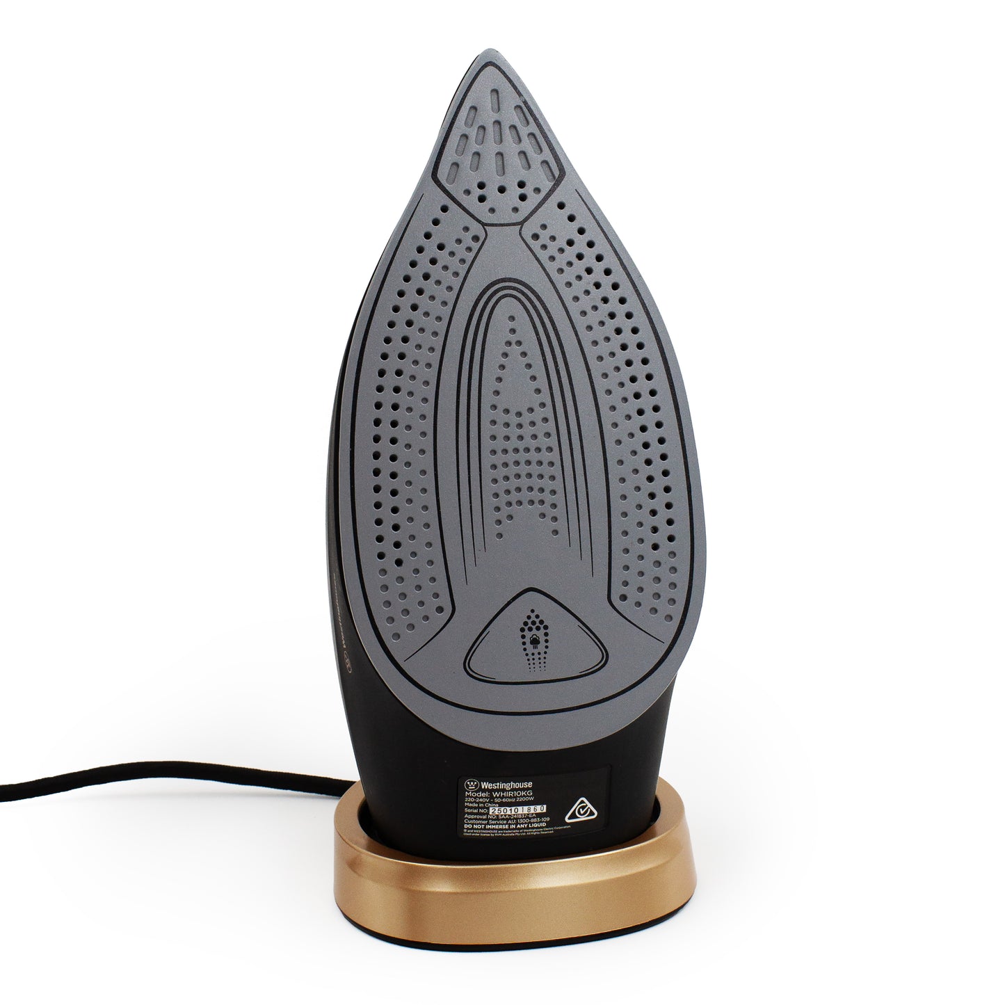Westinghouse Premium Steam Iron 2200W 300ml Black & Gold