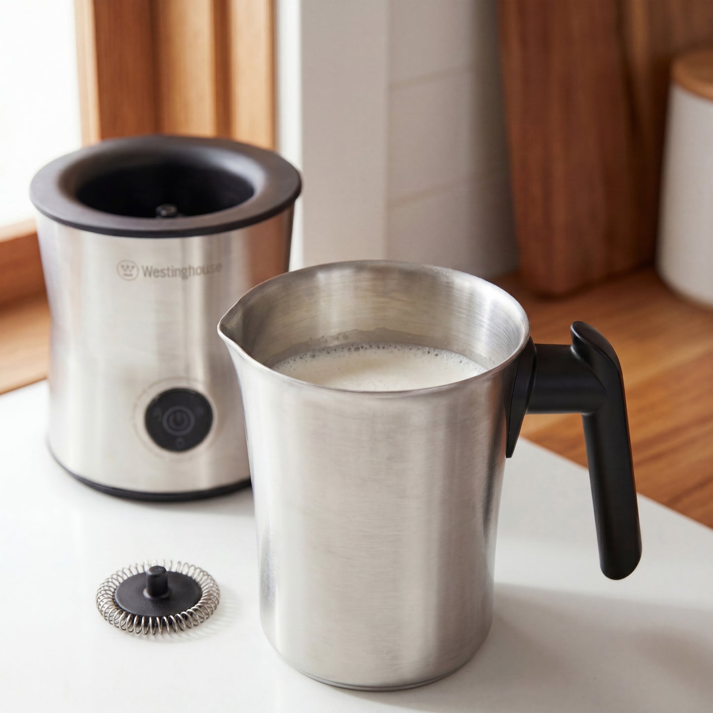 Westinghouse Milk Frother 300ml Stainless Steel