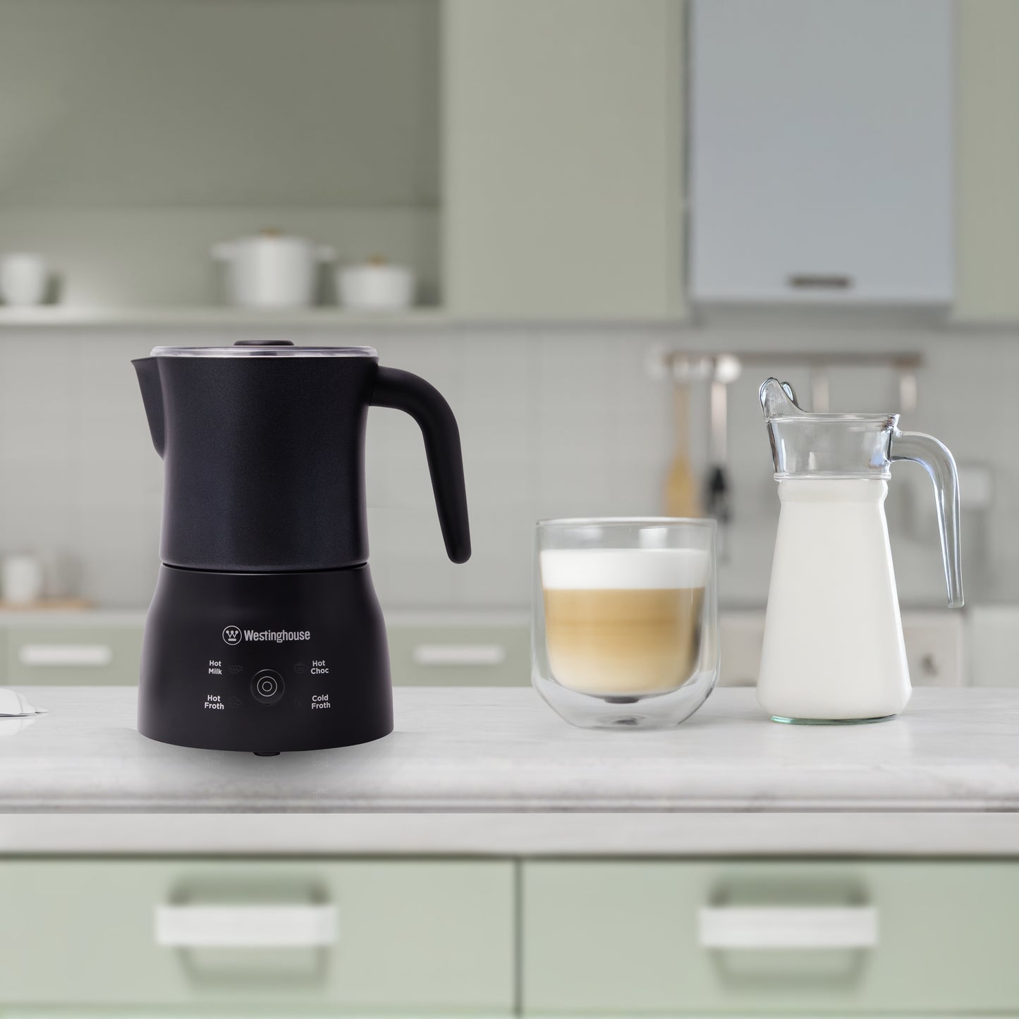 Westinghouse Milk Frother 250ml Black