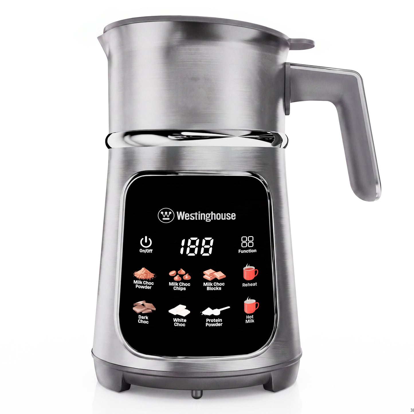 Westinghouse Digital Hot Chocolate Maker – Stainless Steel with Touchscreen & 8 Functions