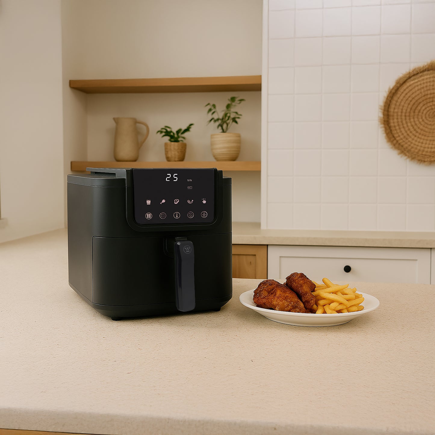Westinghouse Slimline Air Fryer 1700W 8L Black