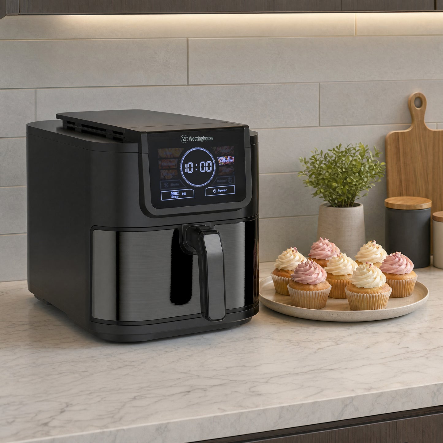 Westinghouse XL Air Fryer Smart Logic 1700W 8L Black Stainless Steel