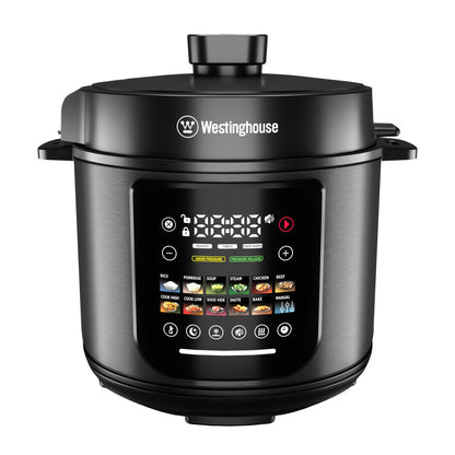 Westinghouse 6L Pressure Cooker All-in-one 11 Program Digital Touch Cooker Black