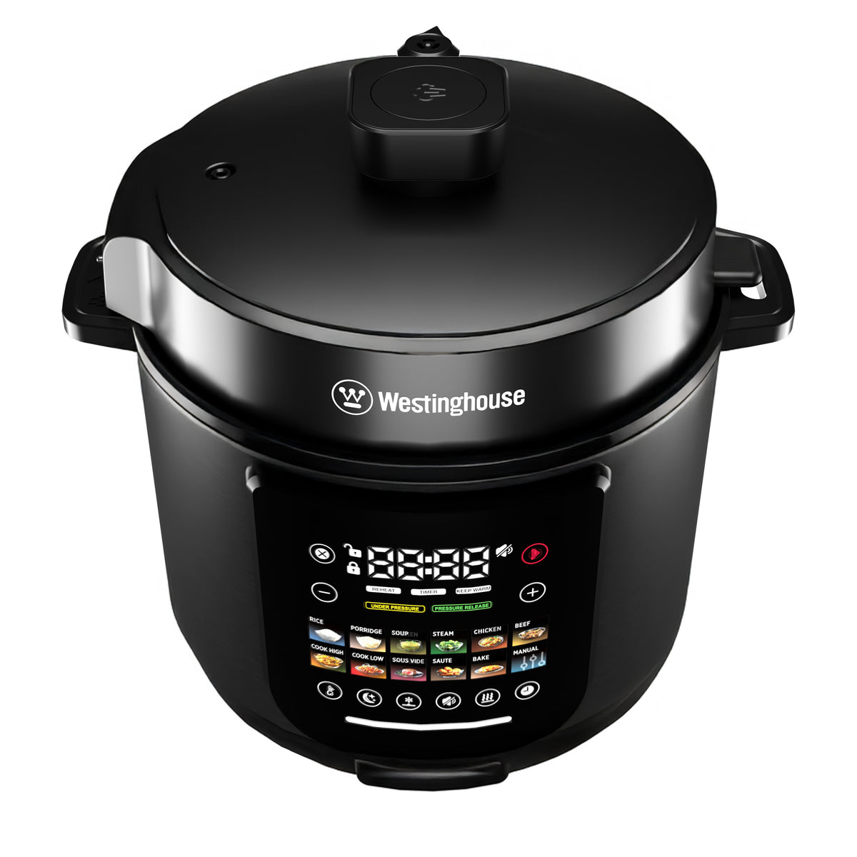 Westinghouse 6L Pressure Cooker All-in-one 11 Program Digital Touch Cooker Black