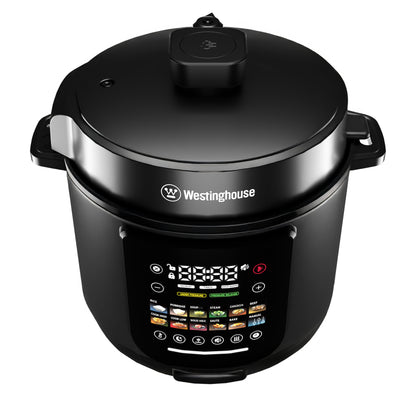 Westinghouse 6L Pressure Cooker All-in-one 11 Program Digital Touch Cooker Black