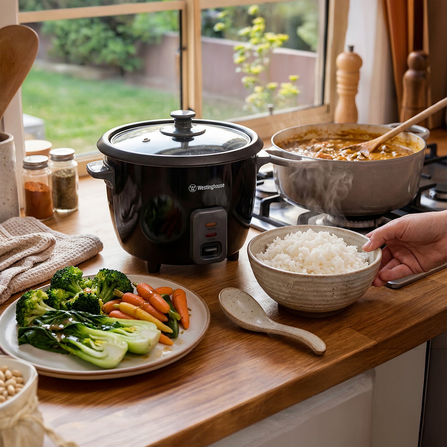 Westinghouse 5 Cup Rice Cooker Keep Warm Function