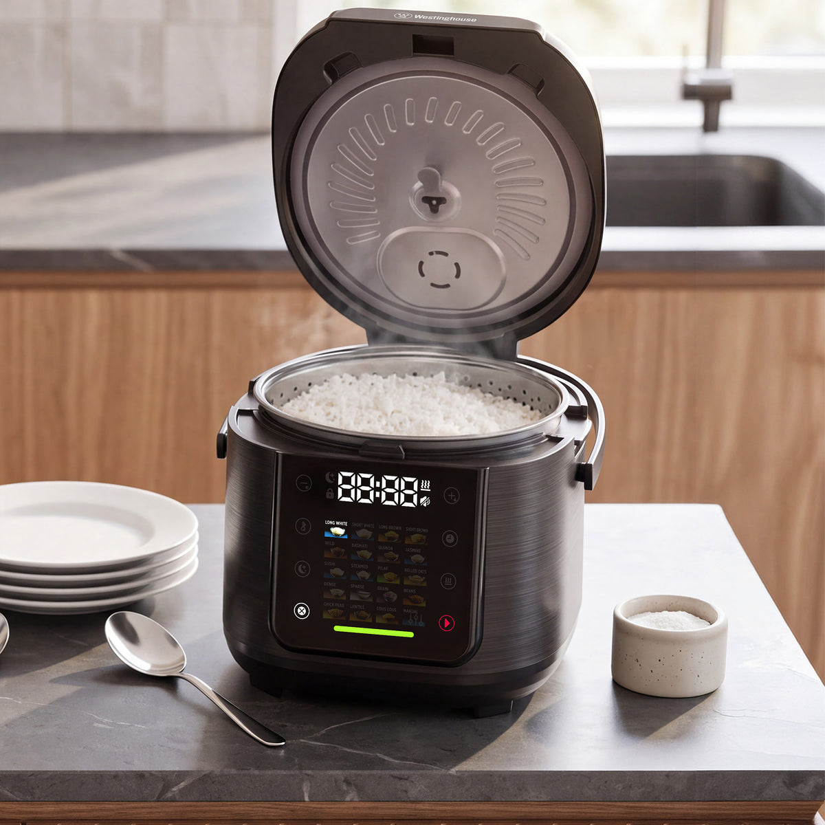 Westinghouse Smart 5L Rice, Grains & Pulse Cooker – 20 Auto Programs