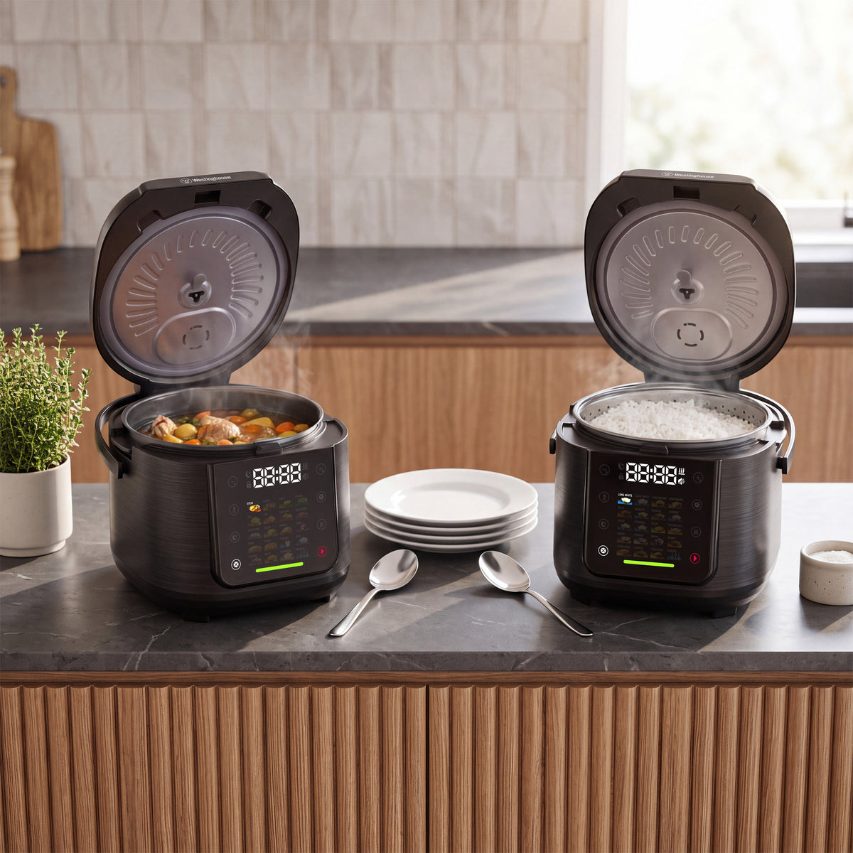 Westinghouse Smart 5L Rice, Grains & Pulse Cooker – 20 Auto Programs
