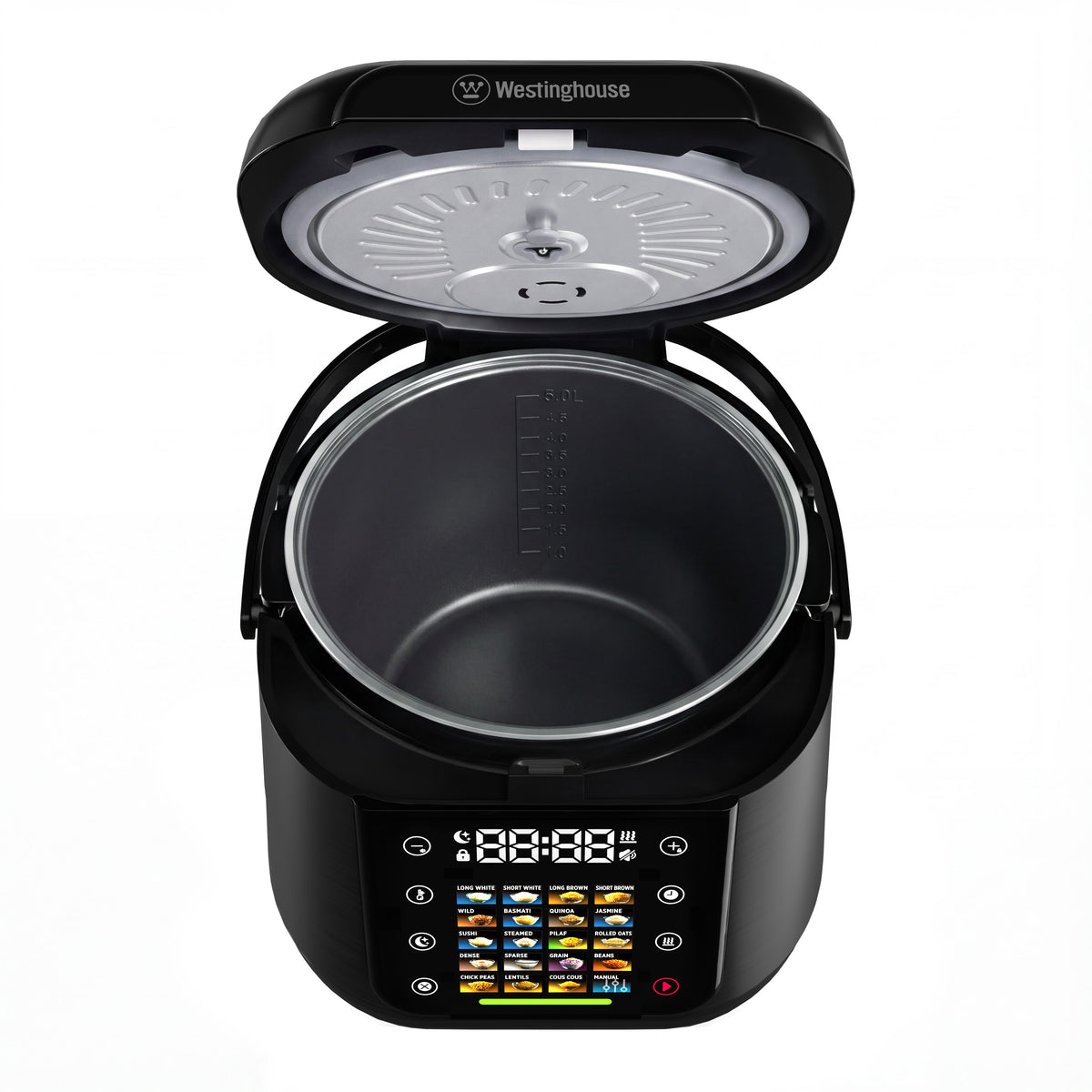 Westinghouse Smart 5L Rice, Grains & Pulse Cooker – 20 Auto Programs