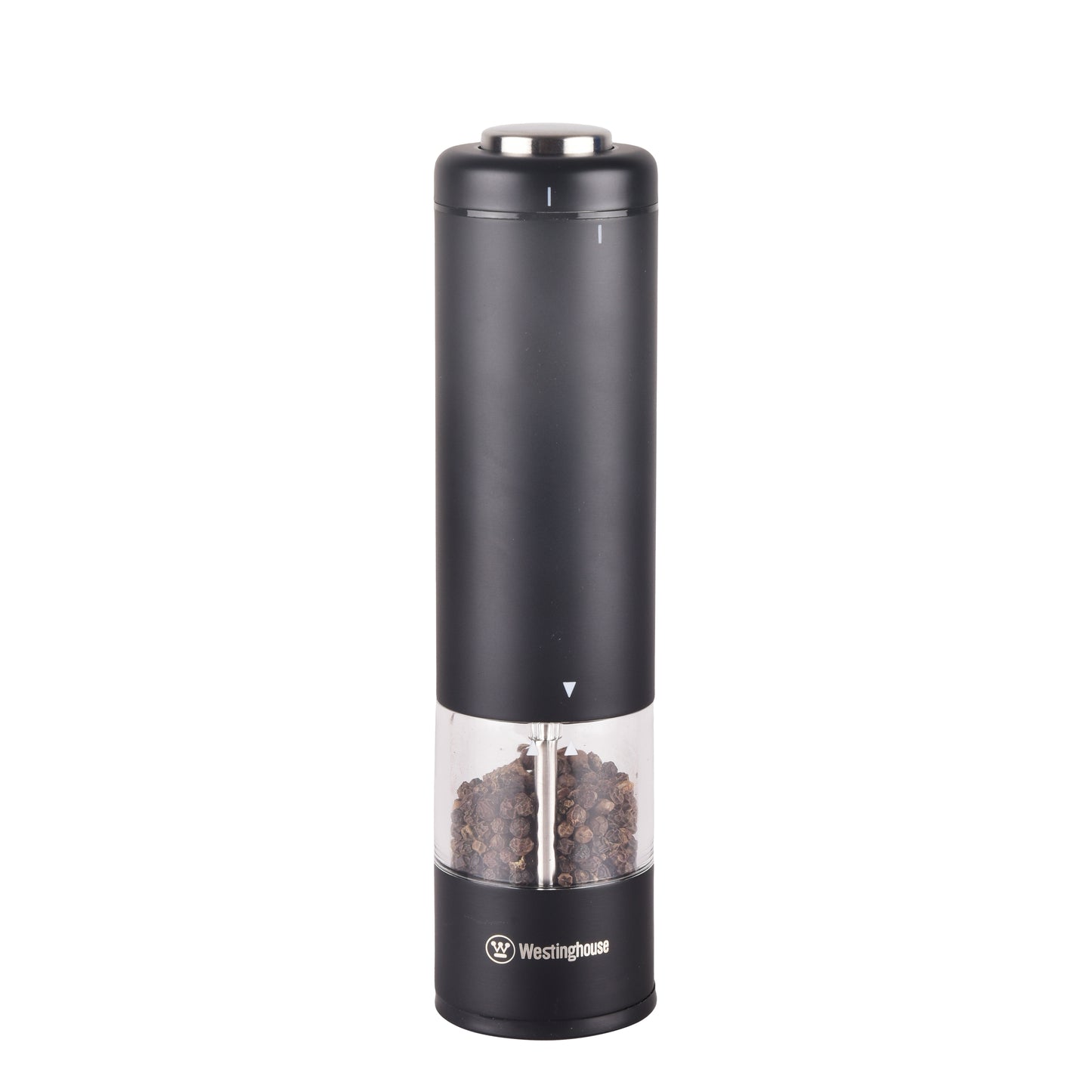 Westinghouse Electric Salt and Pepper Mill Pair Satin Black, LED Light