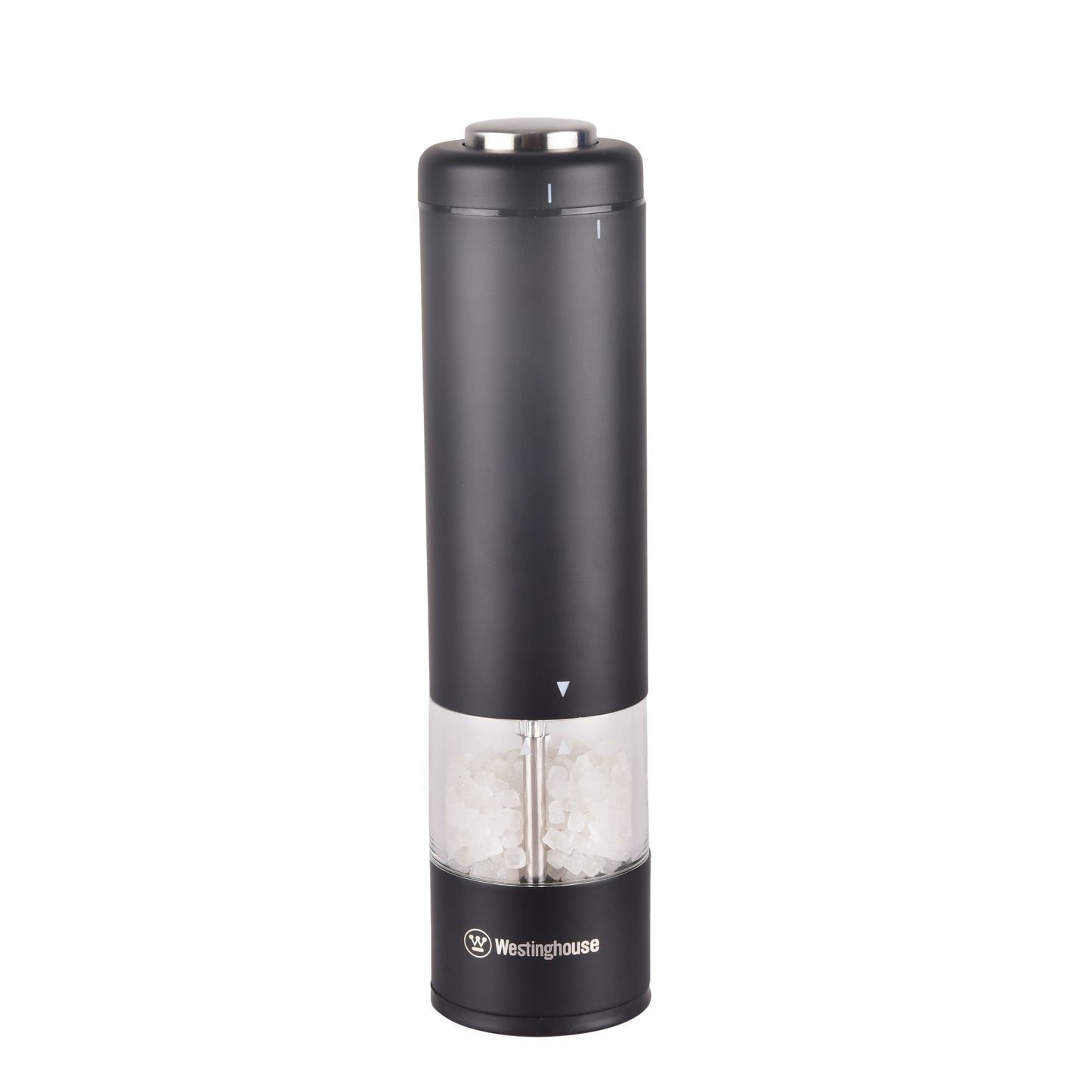 Westinghouse Electric Salt and Pepper Mill Pair Satin Black, LED Light