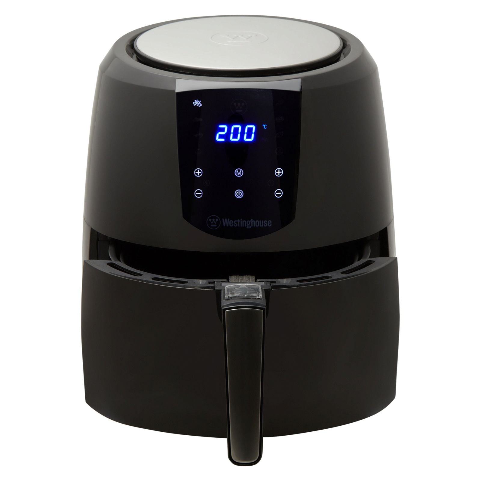 Westinghouse Air Fryer met een inhoud van 5,5 l, 6 praktische automatische programma's, bediening via touchscreen, Cool-Touch-handgreep, maximale temperatuur 210 °C, zwart Westinghouse Air Fryer met een inhoud van 5,5 l, 6 praktische automatische programma's, bediening via touchscreen, Cool-Touch-handgreep, maximale temperatuur 210 °C, zwart