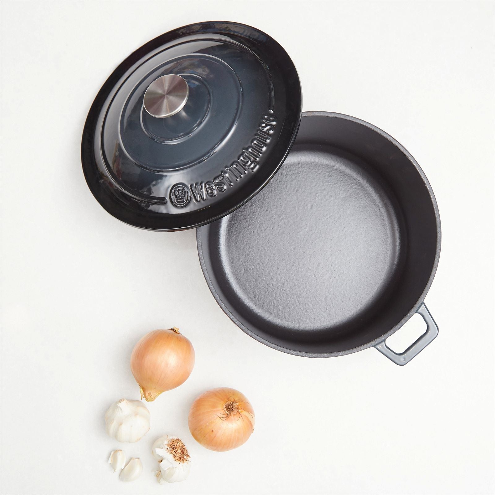 Westinghouse Cast Iron Pot 25cm Round Grey-#product_category#- Distributed by:  under license