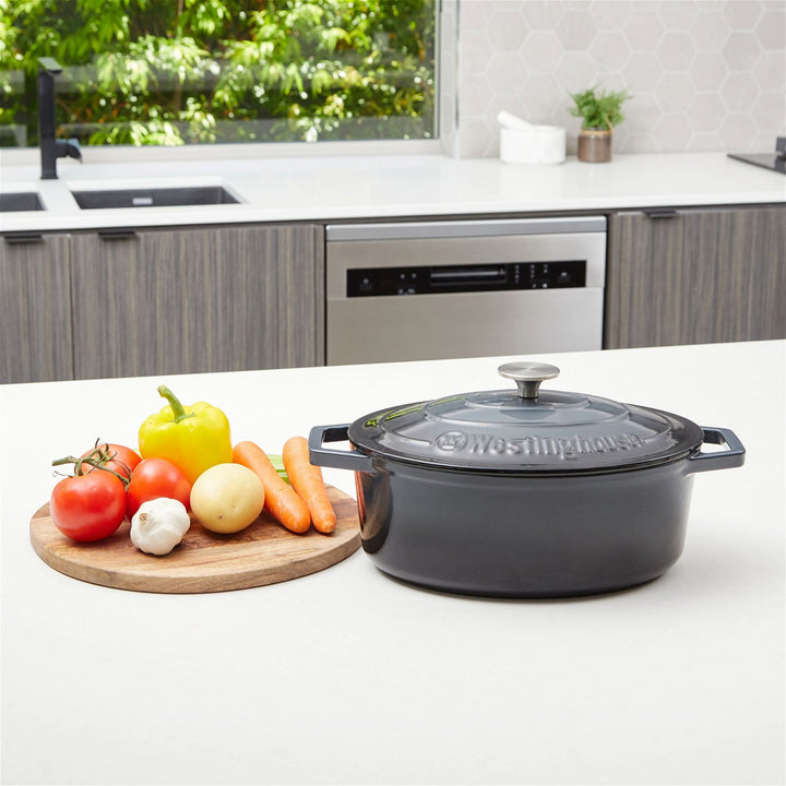 Westinghouse Cast Iron Pot 30cm Oval Grey-#product_category#- Distributed by: RVM under license