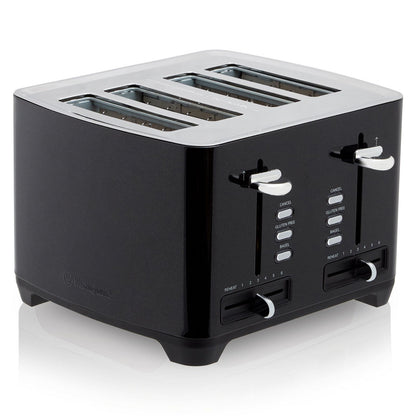 Westinghouse Four Slice Black Stainless Steel Toaster-#product_category#- Distributed by:  under license