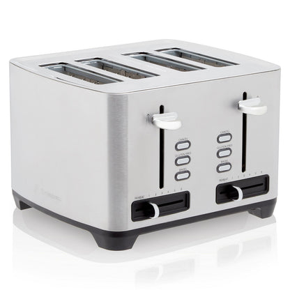 Westinghouse Four Slice Black Stainless Steel Toaster-#product_category#- Distributed by:  under license