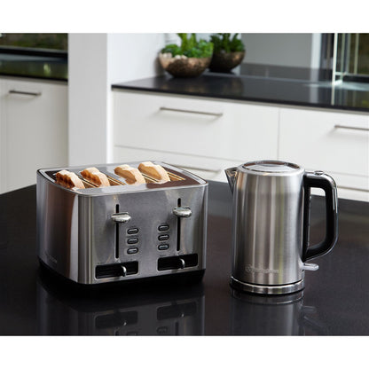 Westinghouse Four Slice Black Stainless Steel Toaster-#product_category#- Distributed by:  under license