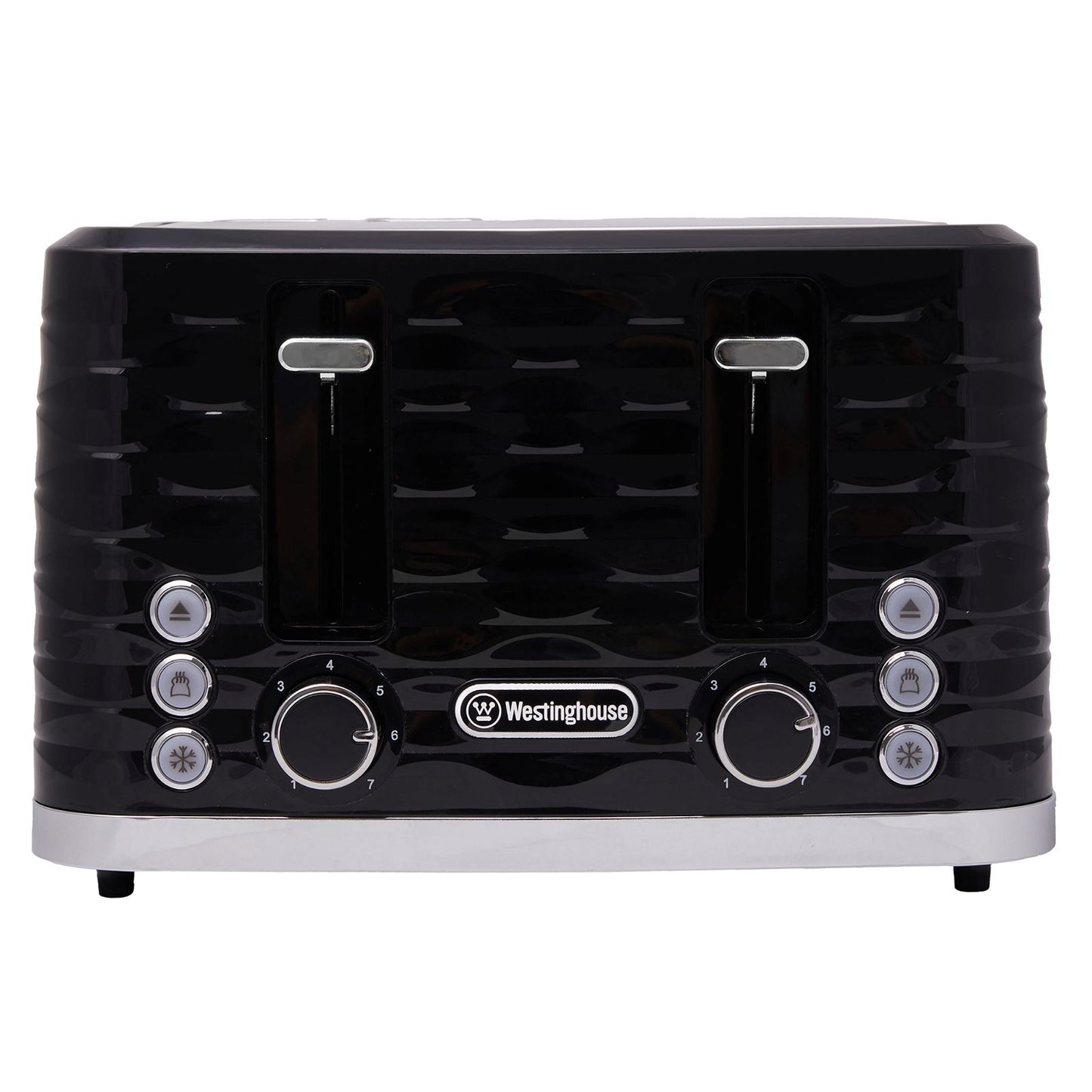 Westinghouse Kettle and Toaster Pack Black Silver 1.7L Kettle, 4 Slice Toaster-#product_category#- Distributed by:  under license