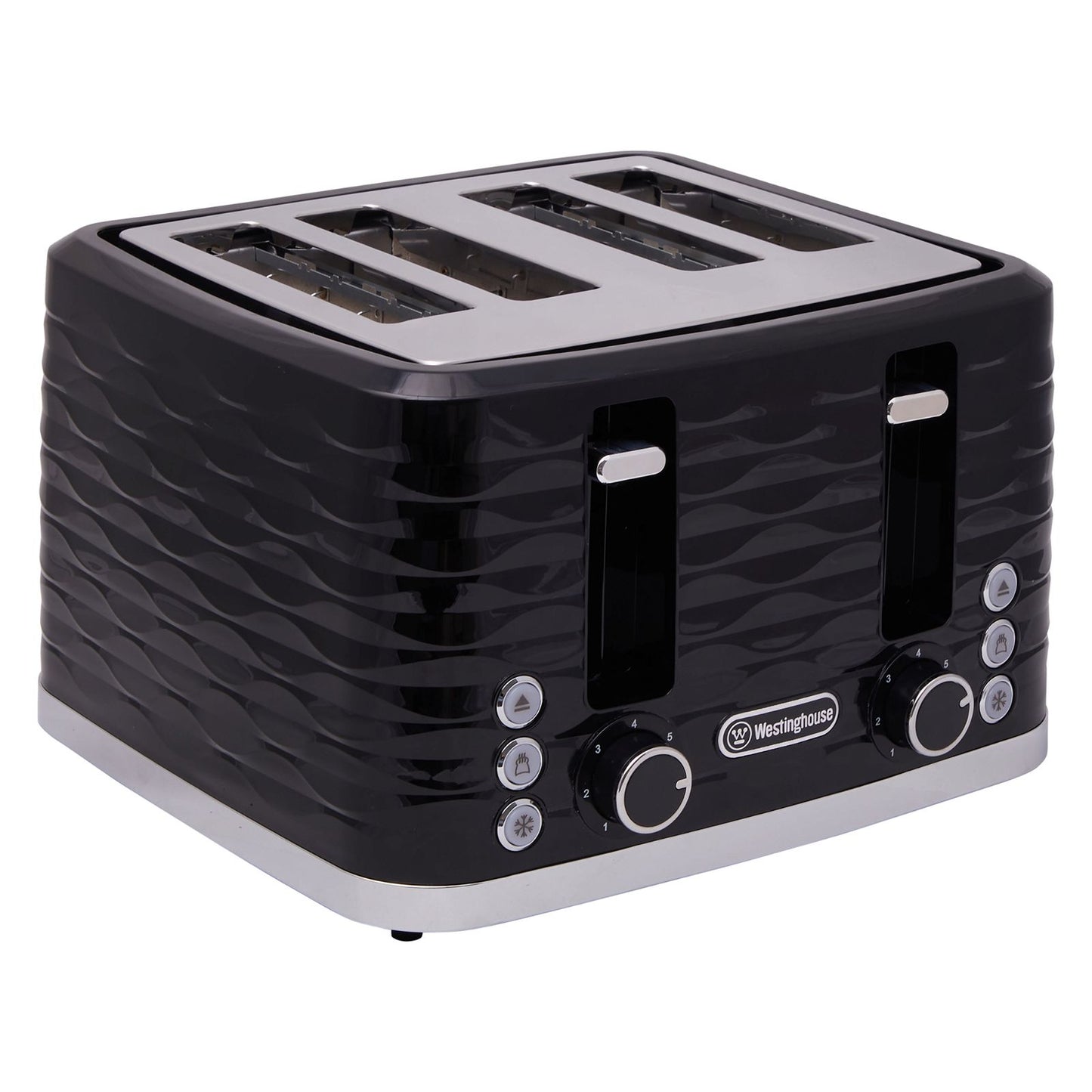 Westinghouse Kettle and Toaster Pack Black Silver 1.7L Kettle, 4 Slice Toaster-#product_category#- Distributed by:  under license