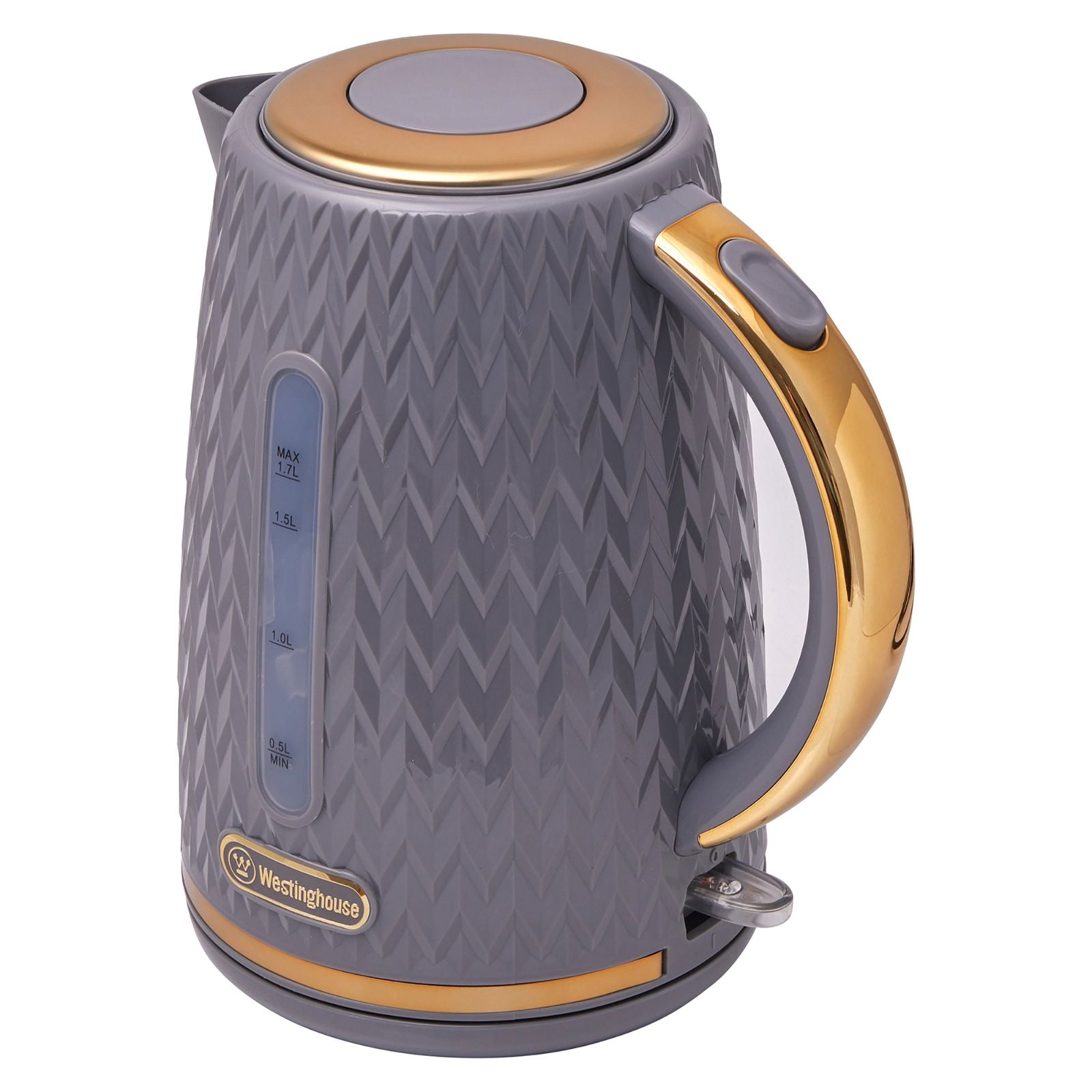 Grey kettle and toaster set shop