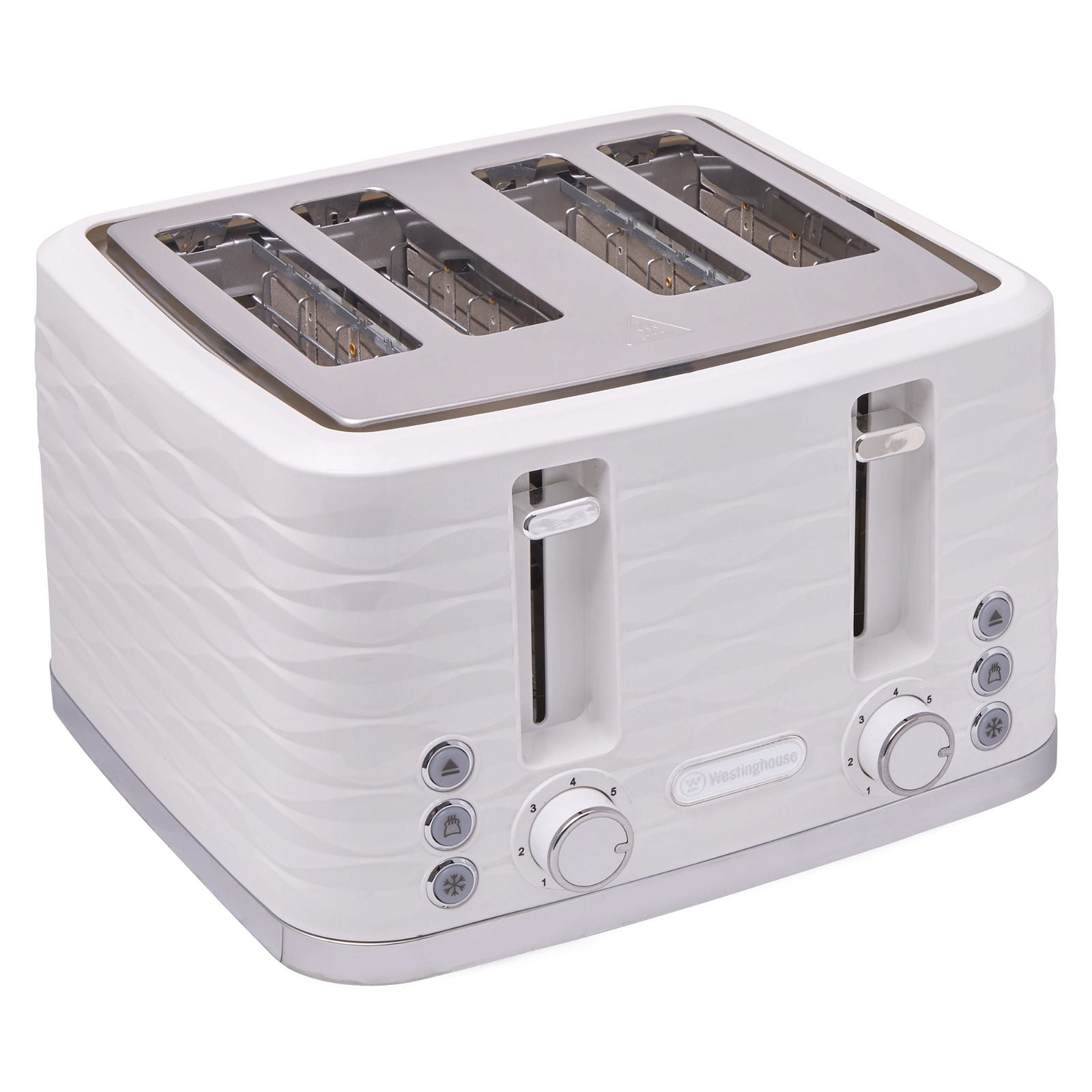 Westinghouse Kettle and Toaster Pack White Silver