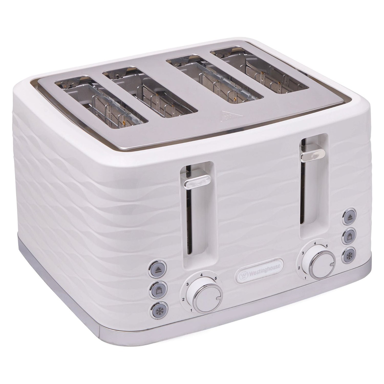 Westinghouse Kettle and Toaster Pack White Silver 1.7L Kettle, 4 Slice Toaster -  -  