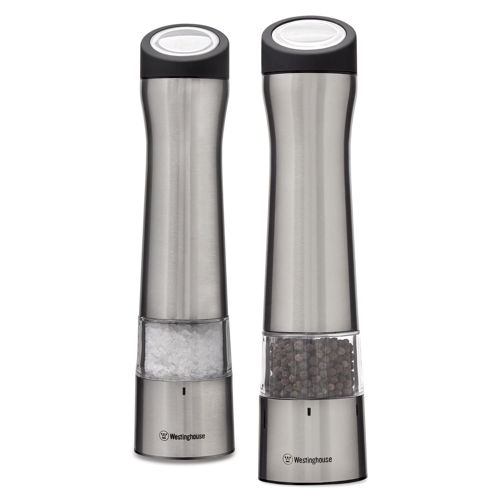 Westinghouse Salt and Pepper Mill Pair Electric Stainless Steel Deluxe -  -  
