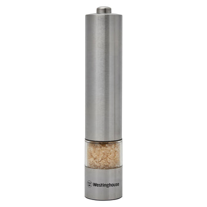Westinghouse Salt and Pepper Mill Pair Electric Stainless Steel, LED Light -  -  