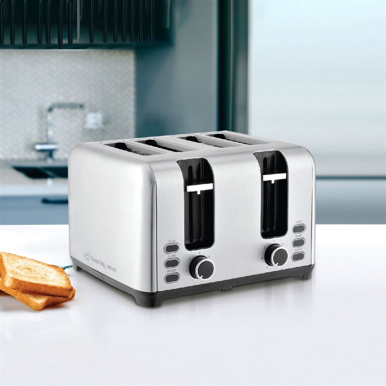 Westinghouse Toaster 4 Slice Stainless Steel ...
