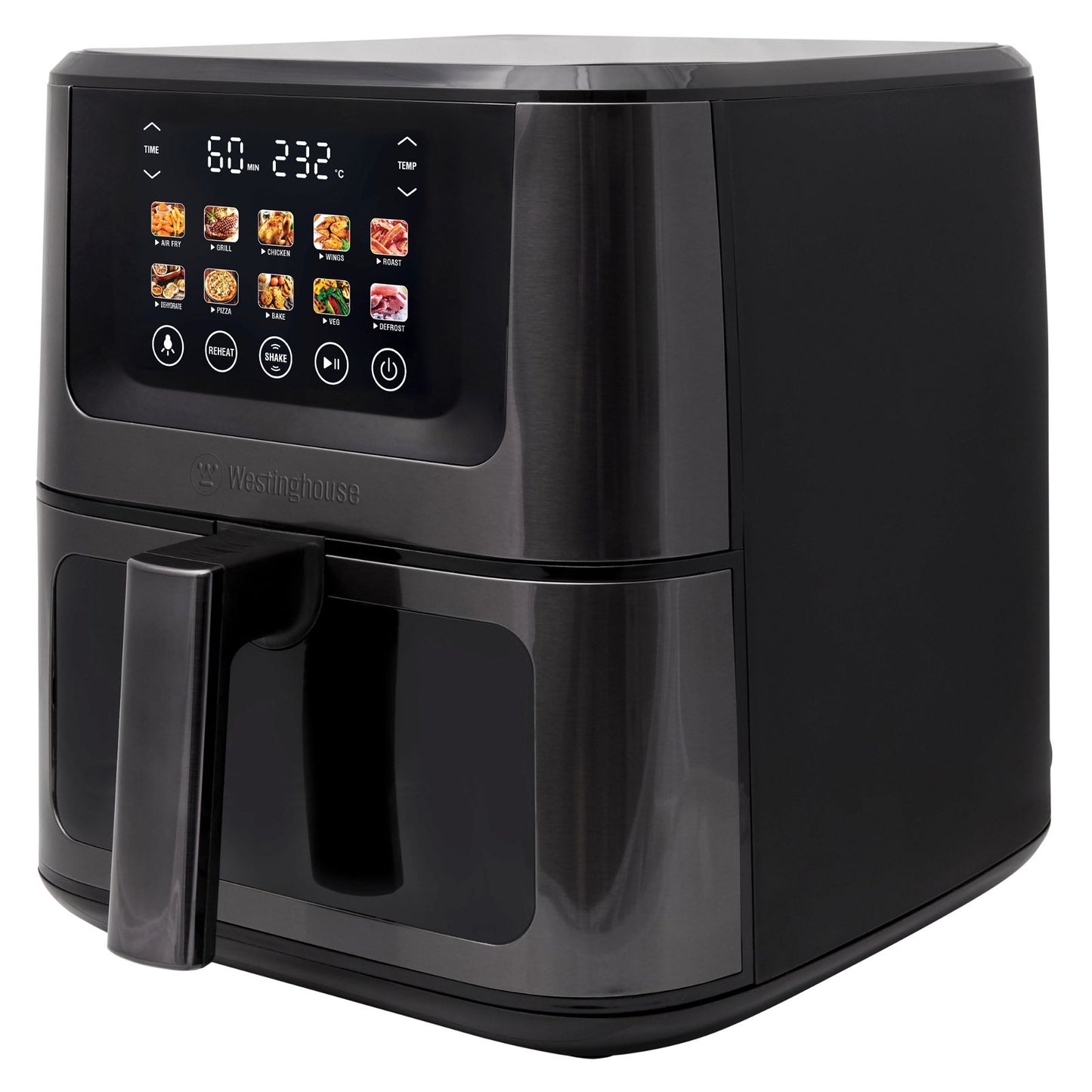 Westinghouse XXL Air Fryer 1870W 7.5L Black Stainless Steel -  -  