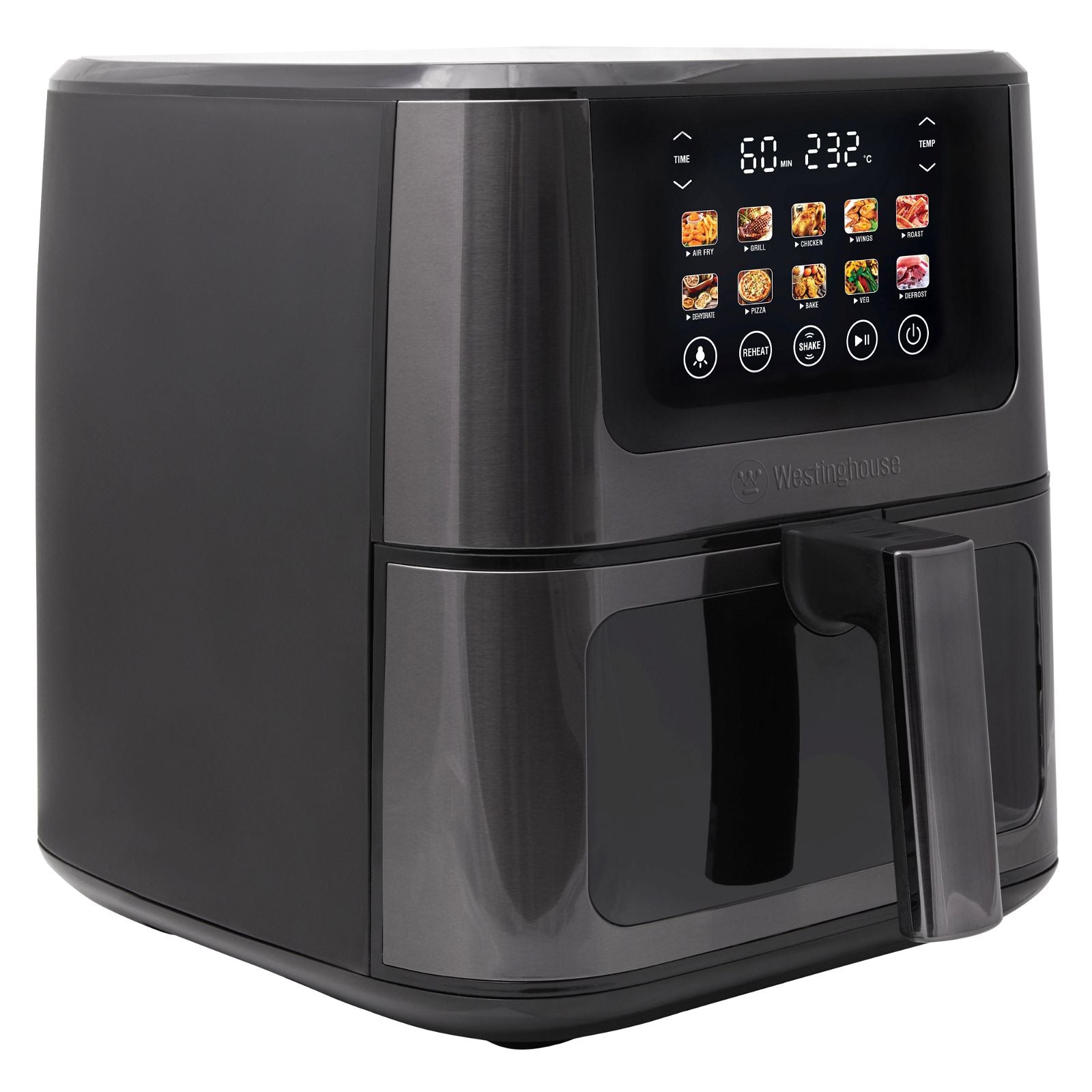 Westinghouse XXL Air Fryer 1870W 7.5L Black Stainless Steel -  -  